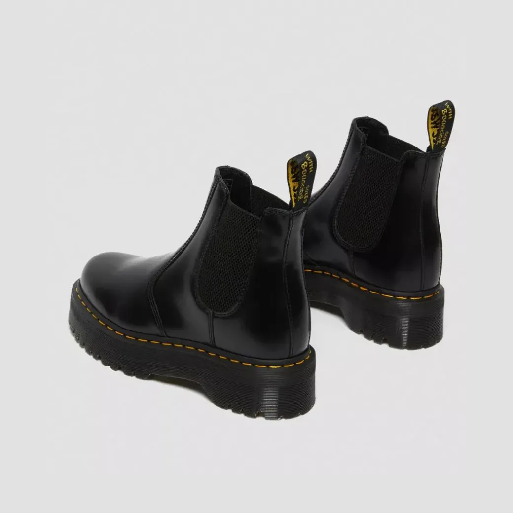 Dr. Martens 2976 Women's Quad Polished Smooth Black