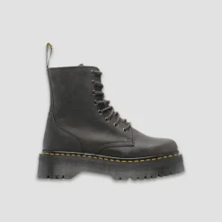 Dr. Martens Jadon Burnished Waxy Pull Up Women's Charcoal Grey