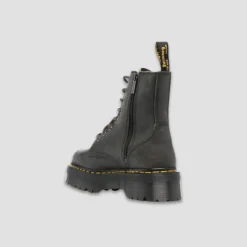 Dr. Martens Jadon Burnished Waxy Pull Up Women's Charcoal Grey