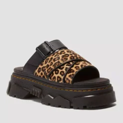 Dr. Martens Mattison Leopard Slide Women's Sandals