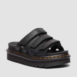 Dr. Martens Raine Slide Athena Leather Black Women's Sandal