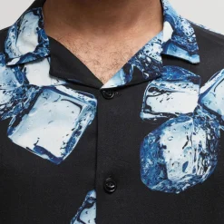 Edwin Ice Cub Shirt SS Blue Garment Washed