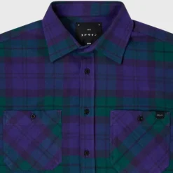 Edwin Millenium Shirt Ls Green Purple