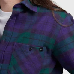 Edwin Millenium Shirt Ls Green Purple