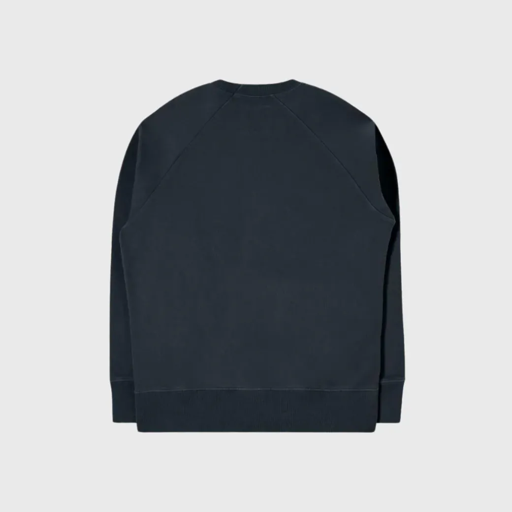 Edwin Rangla Sleeve Crewneck Black