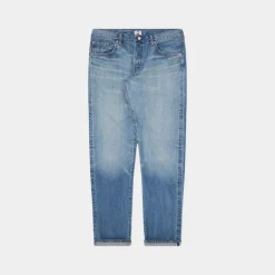 Edwin Regular Tapered Jeans Blue Light Used