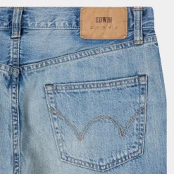 Edwin Regular Tapered Jeans Blue Light Used