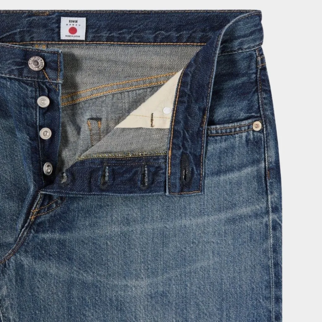 Edwin Regular Tapered Jeans Blue Dark Used
