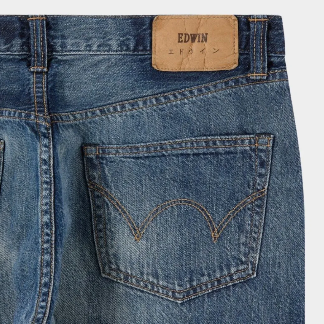 Edwin Regular Tapered Jeans Blue Dark Used