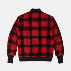 Filson CCC Wool Boomber Jacket Red/Black Plaid