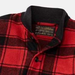 Filson CCC Wool Boomber Jacket Red/Black Plaid