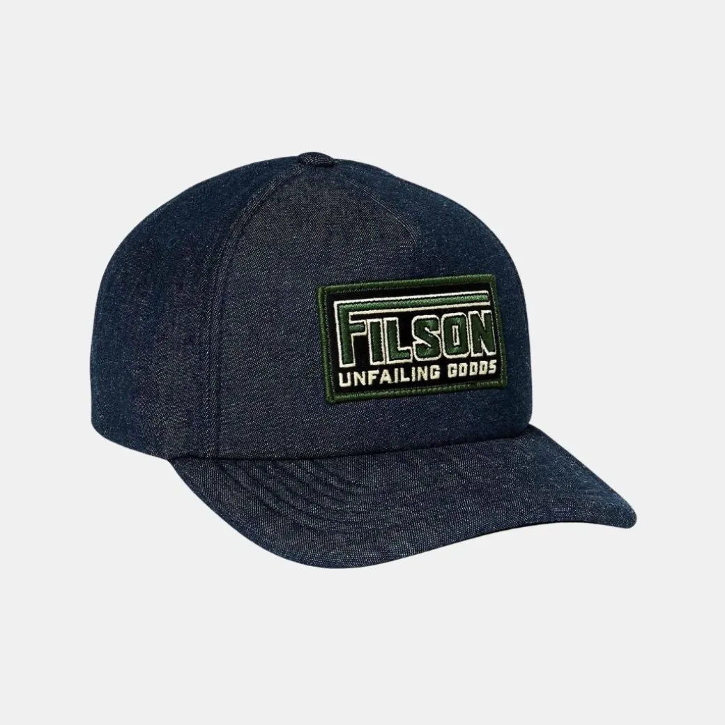 Filson Denim Harvester Cap Dark Indigo Shelto