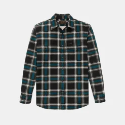 Filson Field Flannel Shirt Brown Blue Multi