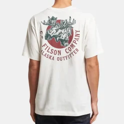 Filson Moose Graphic T-Shirt Snow White