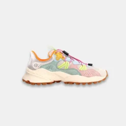 Flower Mountain Women's Tiger Hill Suede Mesh White & Pink