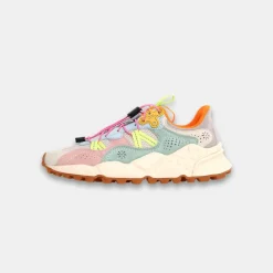 Flower Mountain Women's Tiger Hill Suede Mesh White & Pink
