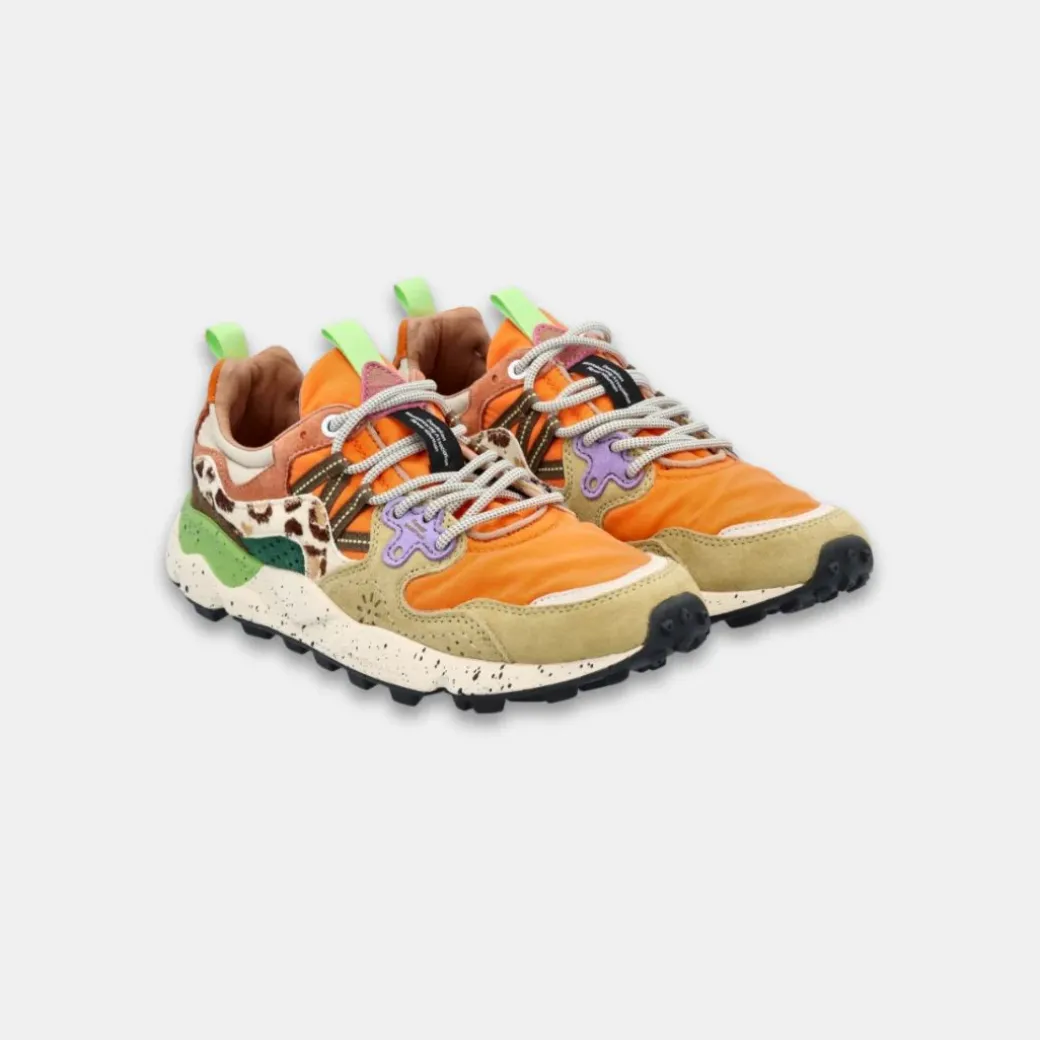 Flower Mountain Women's Yamano 3 Pony Hair Cream Orange