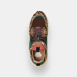 Flower Mountain Women's Yamano 3 Brown Aqua Green