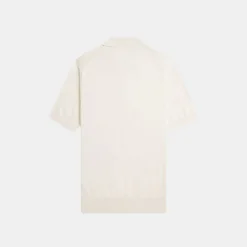 Fred Perry Cotton Knitted Shirt Ecru