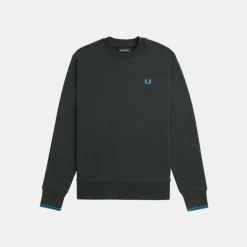 Fred Perry Crew Neck Sweatshirt Nightgreen