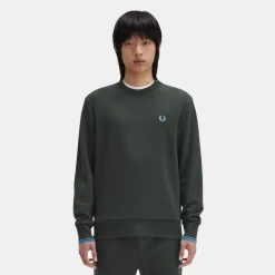 Fred Perry Crew Neck Sweatshirt Nightgreen