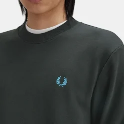 Fred Perry Crew Neck Sweatshirt Nightgreen