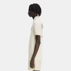 Fred Perry Embroidered Polo Shirt Ecru