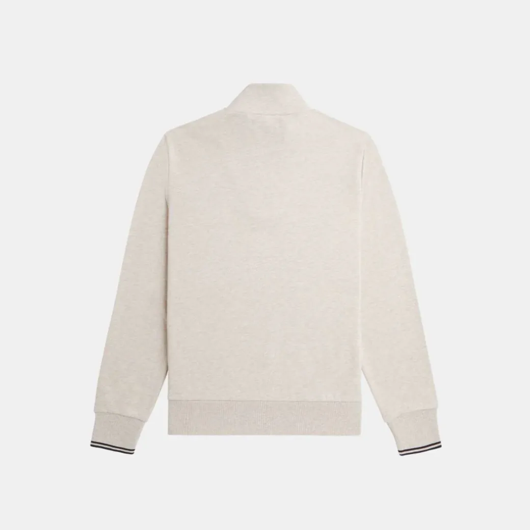 Fred Perry Half Zip Sweatshirt Porridge Marl