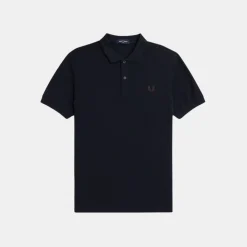 Fred Perry M6000 Plain Shirt Navy & Carrington Brick