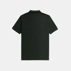 Fred Perry M6000 Plain Shirt Night Green & Snow White