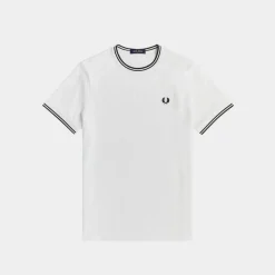 Fred Perry T-Shirt Twin Tipped White