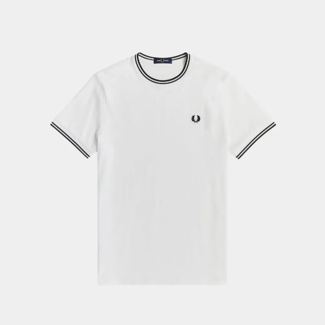 Fred Perry T-Shirt Twin Tipped White