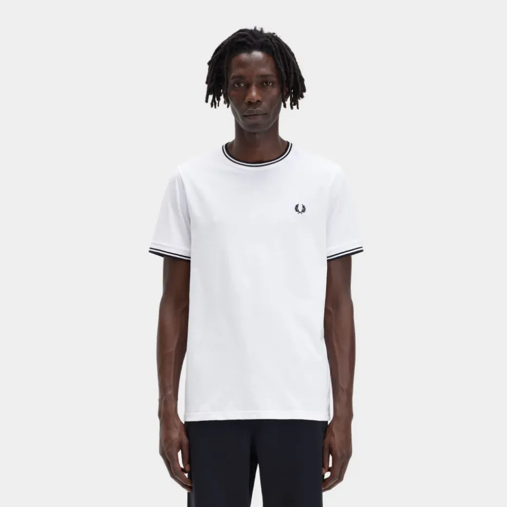 Fred Perry T-Shirt Twin Tipped White