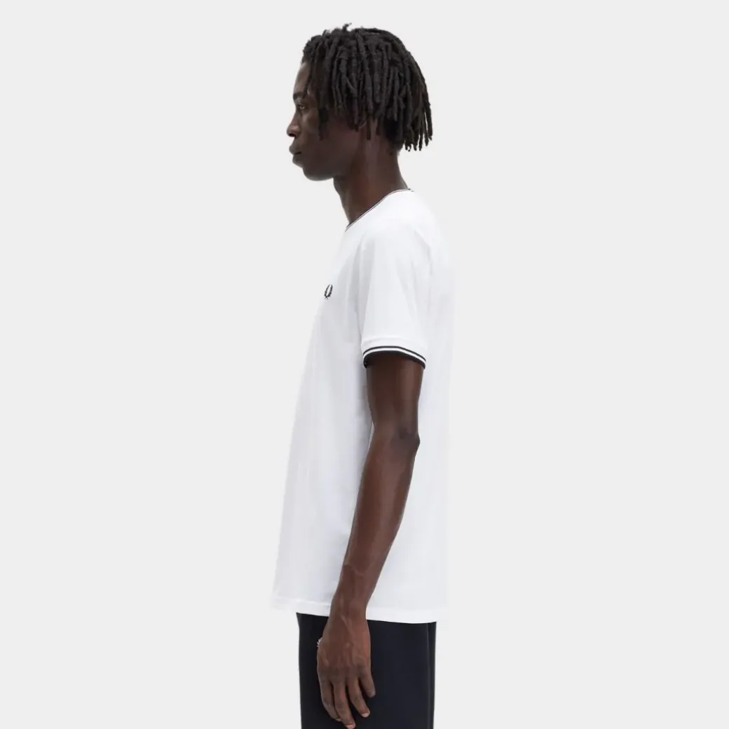 Fred Perry T-Shirt Twin Tipped White