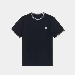 Fred Perry T-Shirt Twin Tipped Navy