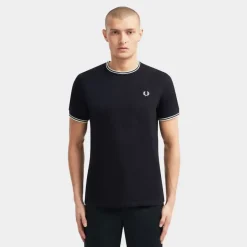 Fred Perry T-Shirt Twin Tipped Navy