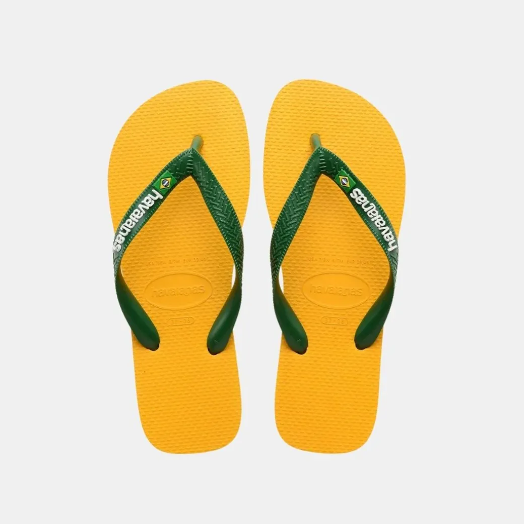 Havaianas Brasil Logo Men's Pop Yellow