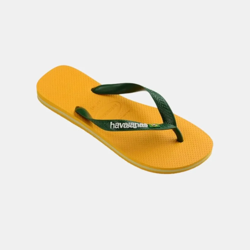 Havaianas Brasil Logo Men's Pop Yellow