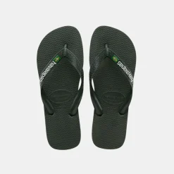 Havaianas Brasil Logo Men's Olive Green