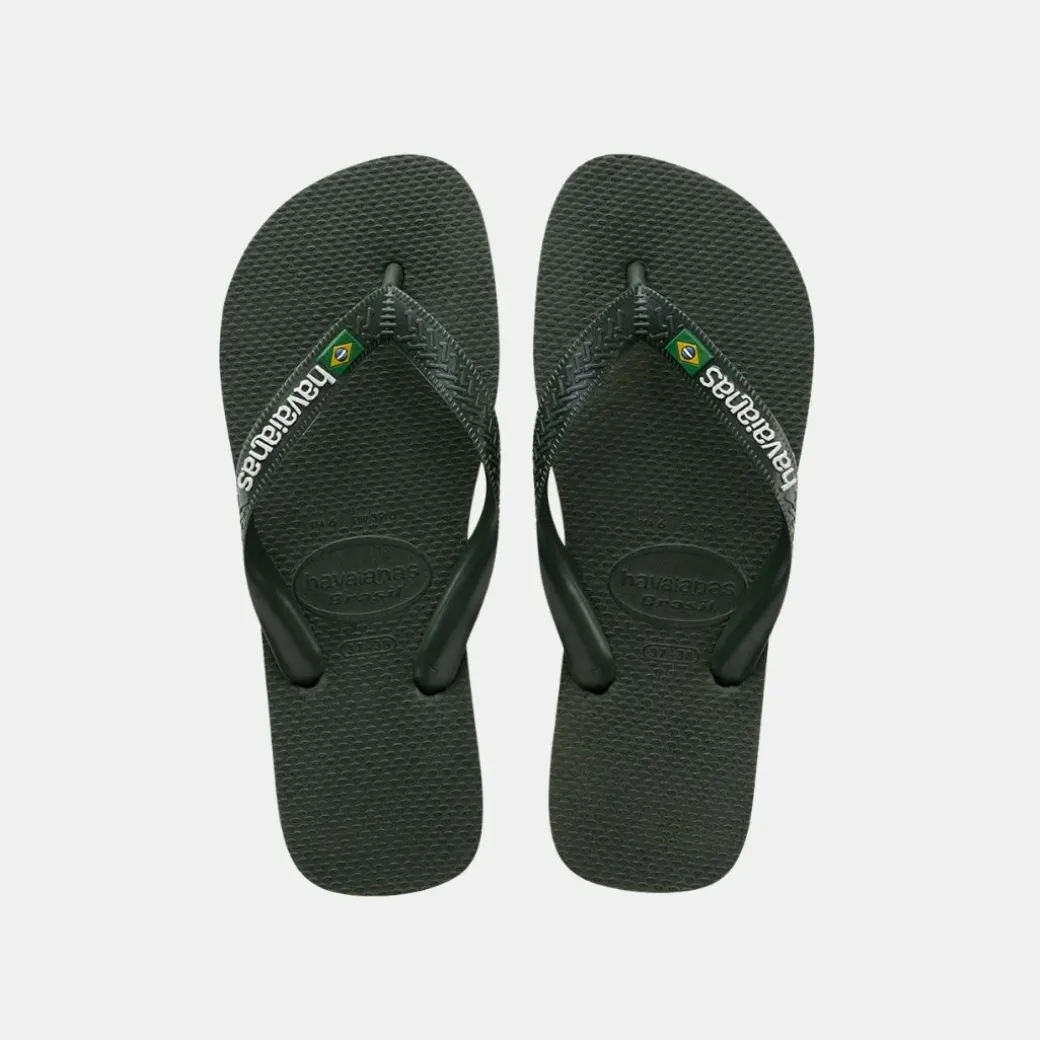 Havaianas Brasil Logo Men's Olive Green