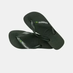 Havaianas Brasil Logo Men's Olive Green
