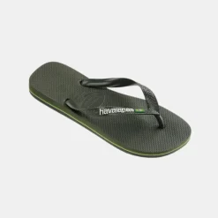 Havaianas Brasil Logo Men's Olive Green