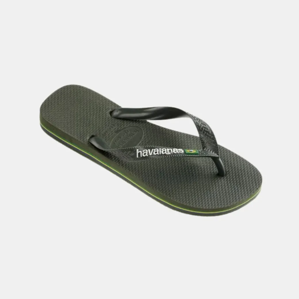 Havaianas Brasil Logo Men's Olive Green