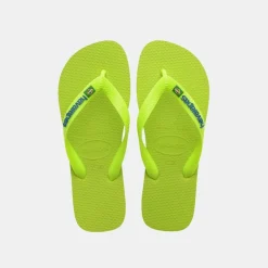 Havaianas Brasil Logo Neon Men's Lemon Green