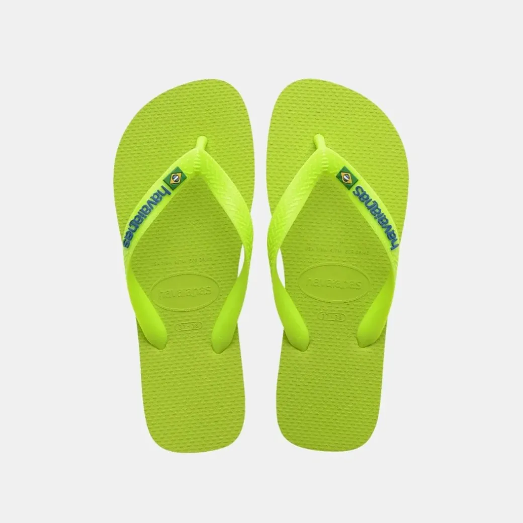 Havaianas Brasil Logo Neon Men's Lemon Green