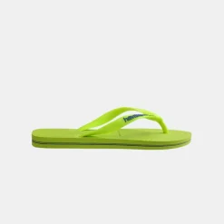 Havaianas Brasil Logo Neon Men's Lemon Green