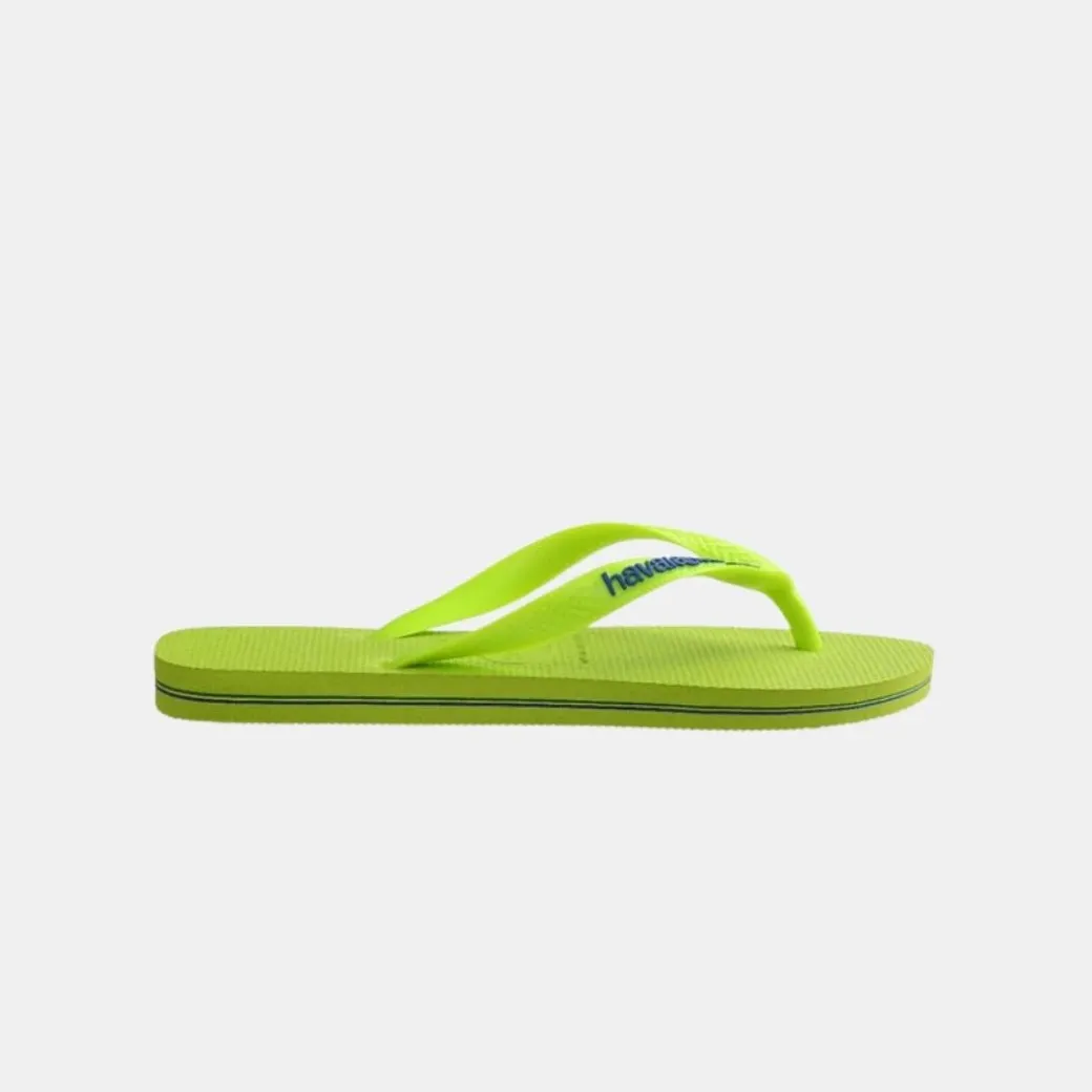 Havaianas Brasil Logo Neon Men's Lemon Green