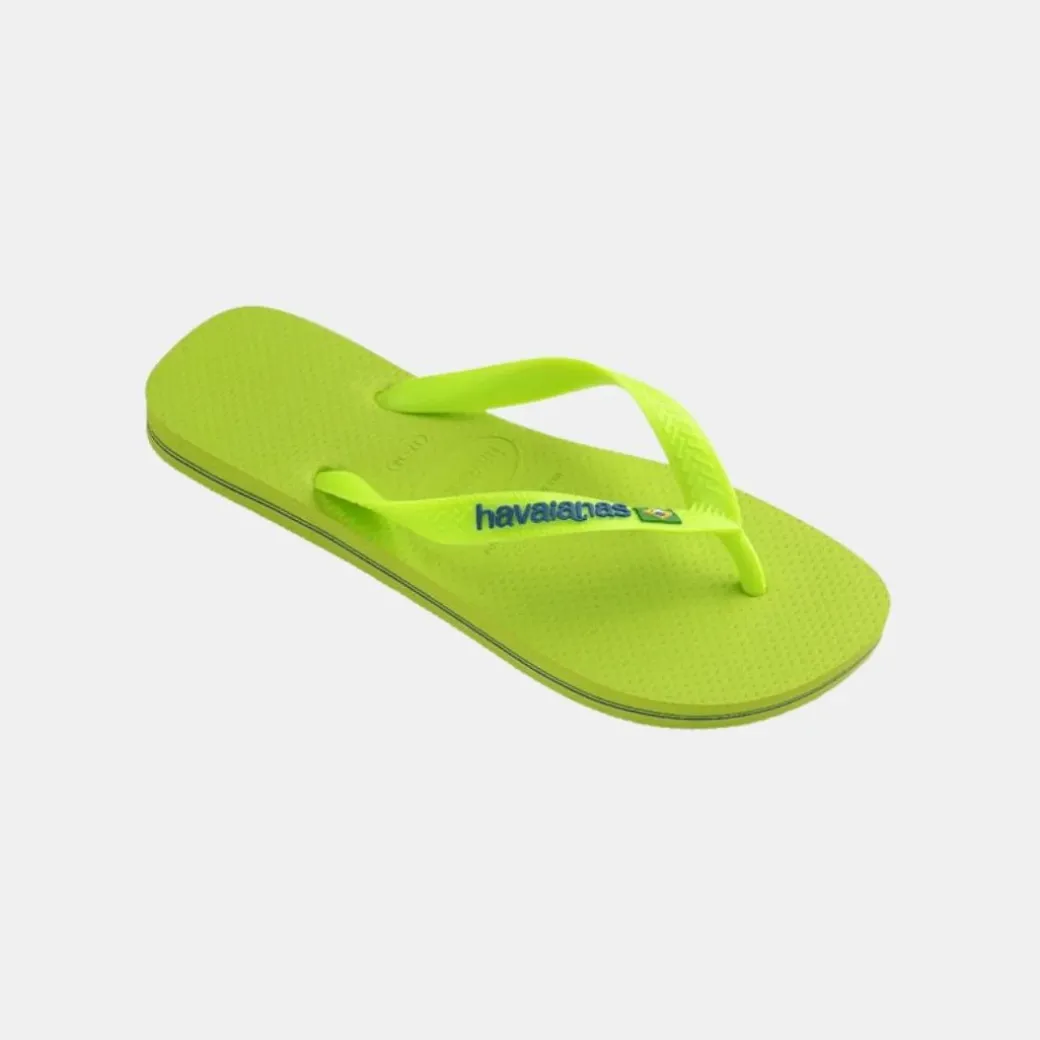 Havaianas Brasil Logo Neon Men's Lemon Green