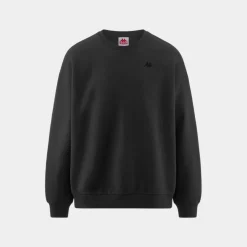 Kappa 222 Banda Garett Hoodie Grey Coal Black