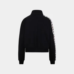 Kappa 222 Banda Pepitagt Sweatshirt Black White Grey Warm
